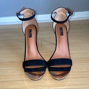 Black Suede Stiletto Heels